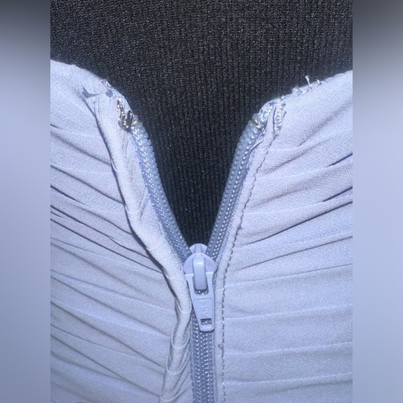 AZAZIE Ginger Lavender A-Line Pleated Chiffon Dress - Picture 6 of 9